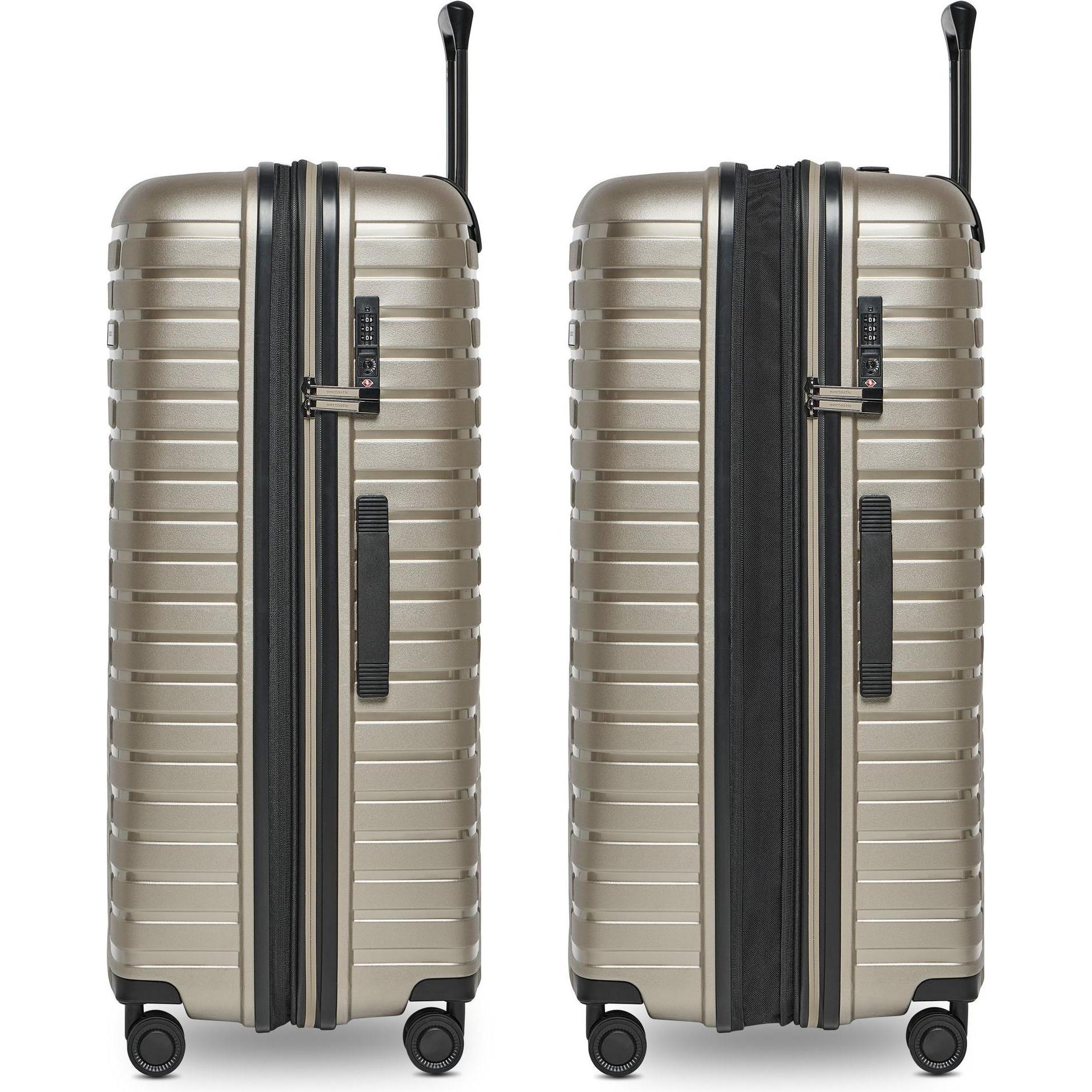 Thumbnail - Pactastic, Koffer, Collection 04 THE LARGE + 4 Rollen Trolley L 75 cm mit Dehnfalte, Bronze, (109 l, XL (ab 115l))