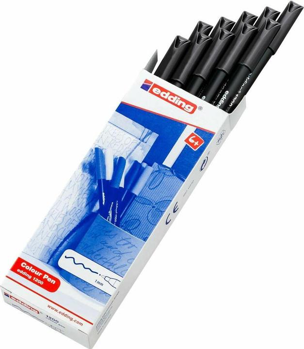 Actual product image Edding 1200 Black (Black, Multicoloured, 10 x)