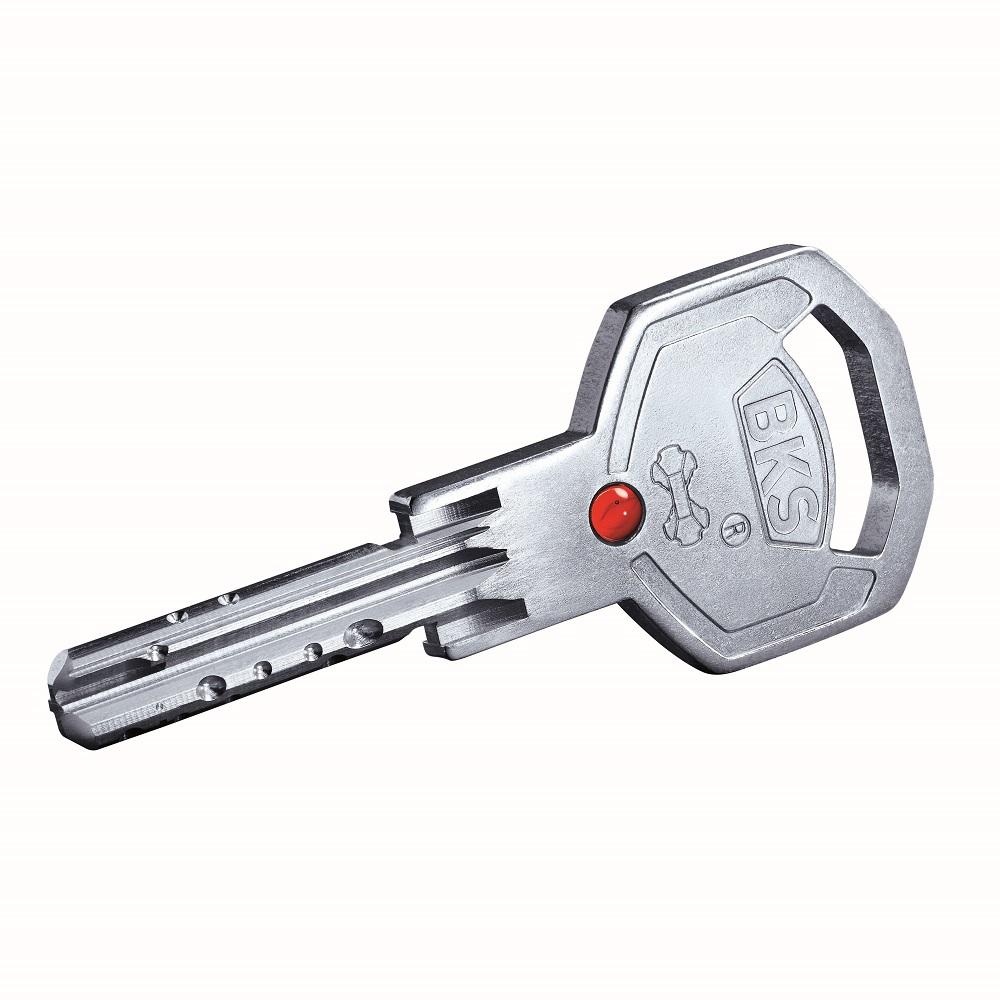 BKS, Türschloss + Schliesszylinder, Janus Profilzylinder 4612 N+G, 31-31 mm, mit 5 Schl. u. Si-Karte (Profilzylinder)