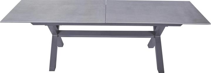 Actual product image LC Garden Vancouver extendable table aluminium/glass ceramic concrete look