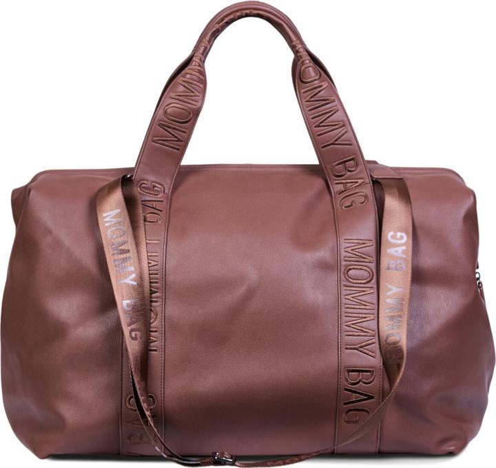Actual product image Childhome Wickeltasche Mommy Bag Signatur Leder dunkelbraun