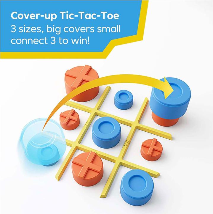 Actual product image Giiker Tic-Tac-Toe Bolt-Spiel, Gelb (English, French, German, Italian, 1 - 2 Players)