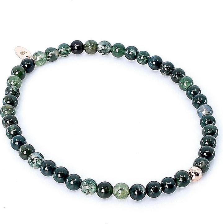 Image du produit Balibay Ashra (18 cm, Agate de mousse, Pierre précieuse, Agate, Or 14 carats)
