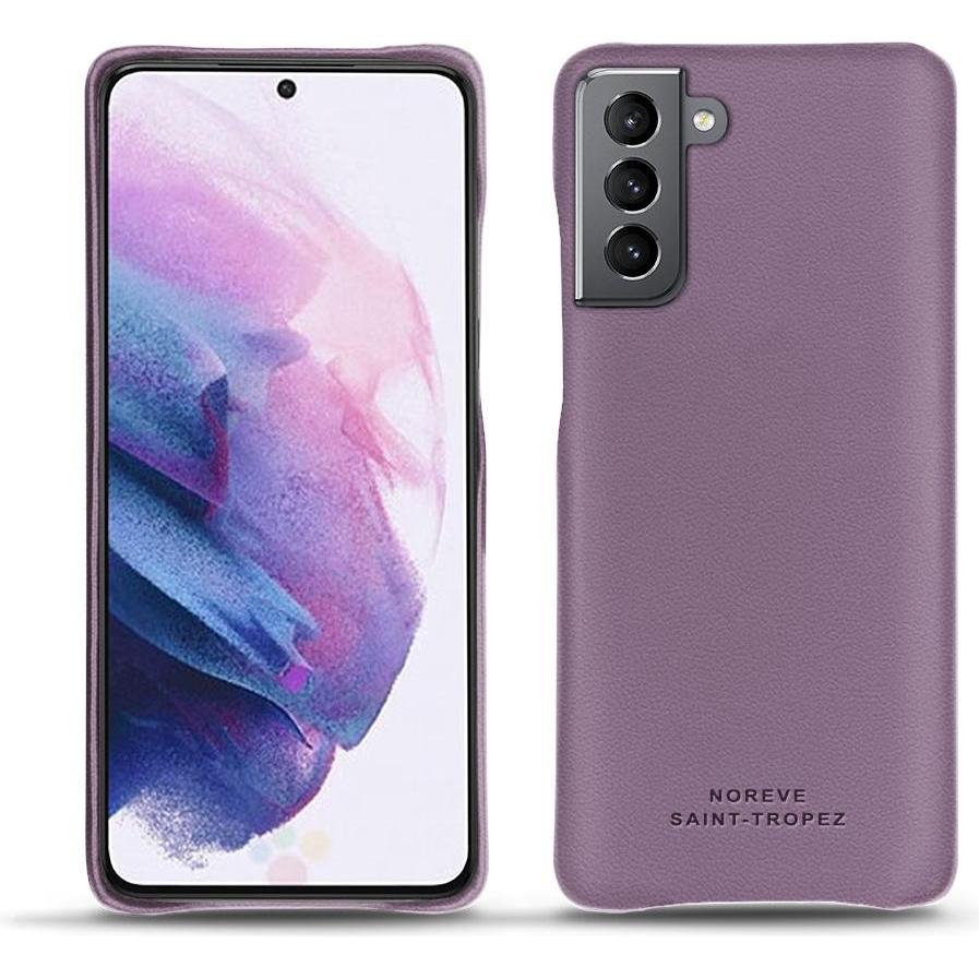 Thumbnail - Noreve Lederschutzhülle (Samsung Galaxy S21), Smartphone Hülle, Violett