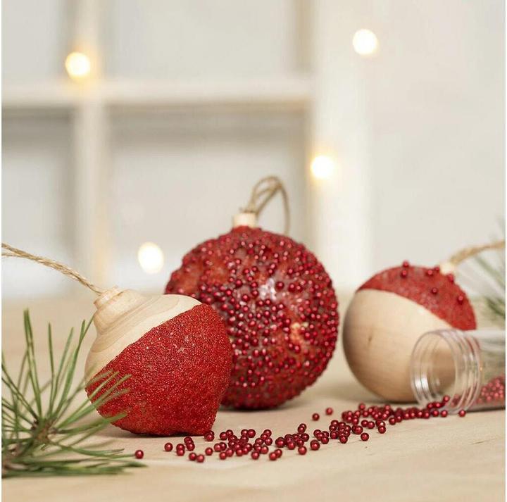 Image du produit Creativ Company Boule en bois pour la décoration de Noël (1 -pièce)