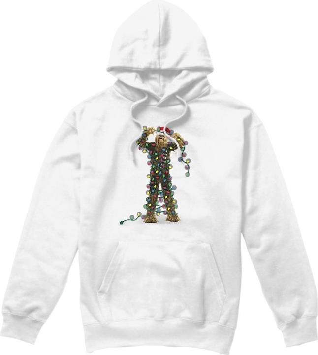 Immagine prodotto Star Wars Felpa con Cappuccio Natale Chewbacca Luci da Favola Uomo (S)