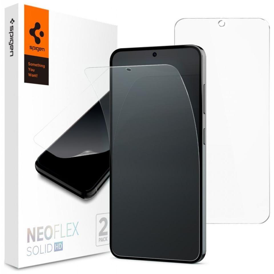 Spigen Neo Flex Hydrogelfolie für Samsung Galaxy S24 - 2 Stk. (2 Stück, Samsung Galaxy S24), Smartphone Schutzfolie, Tra...