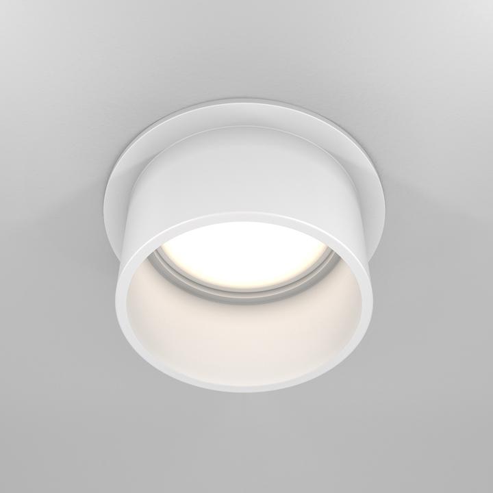 Image du produit Maytoni Reif Downlight, Luminaire encastré GU10 Blanc Socle de spot Ø68mm (GU10)