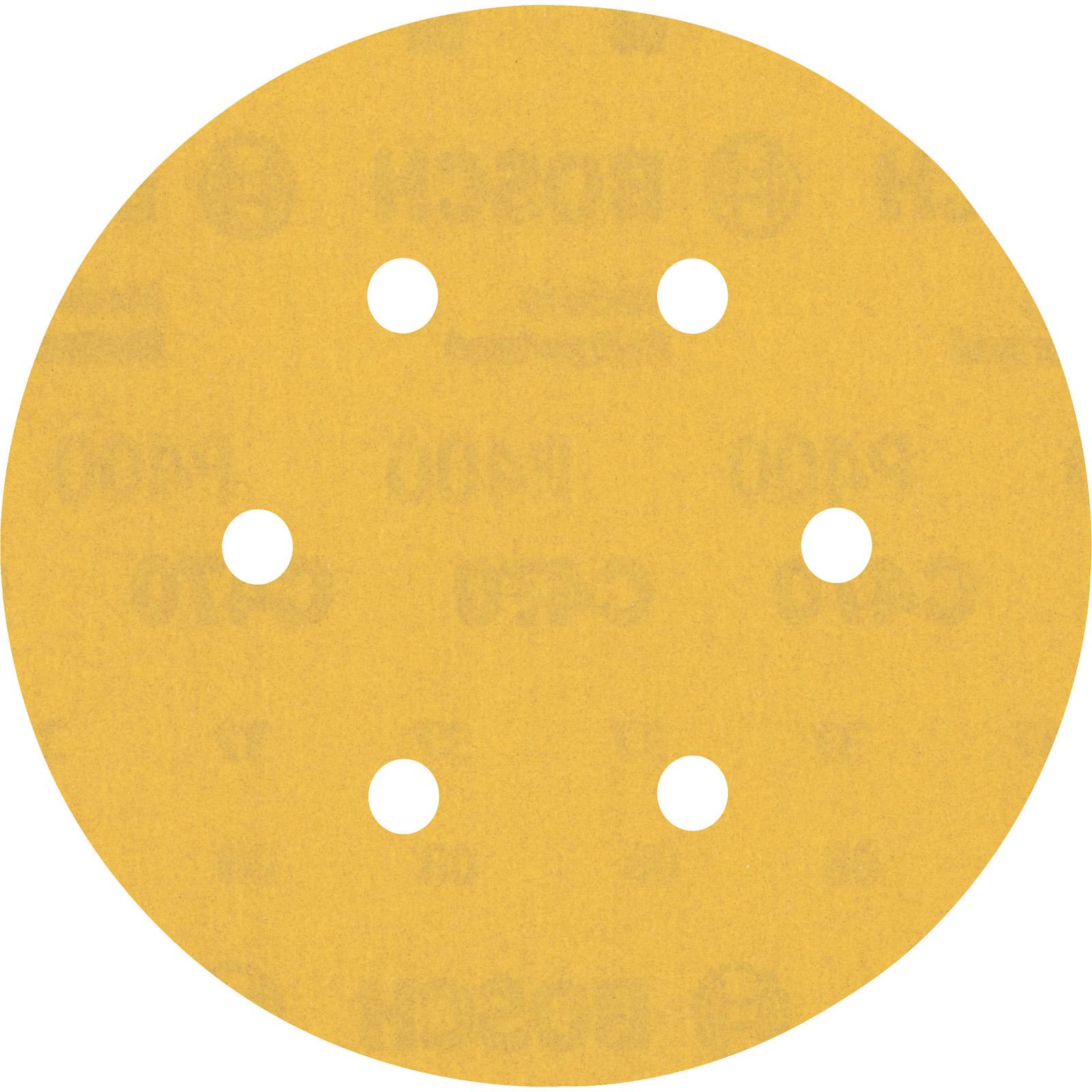 Bosch Professional Zubehör, Schleifmittel, EXPERT C470 Schleifpapier mit 6 Löchern für Exzenterschleifer, 150 mm, G 400,...