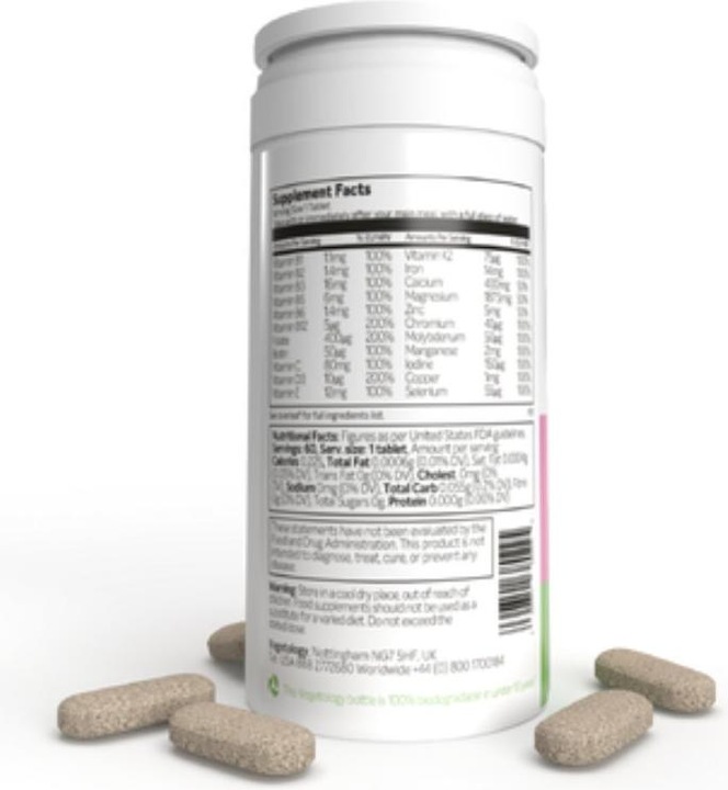 Image du produit Vegetology PregnaVie Pregnancy & Breastfeeding Formula (60 pièce(s), Cachets)