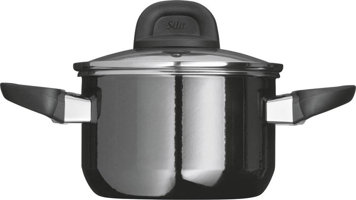 Image du produit Silit Kochtopf Fleischtopf Induktion 16cm Glasdeckel 2,0l Modesto Line Silargan (Casserole, Silargan, 16 x 10.60 cm)