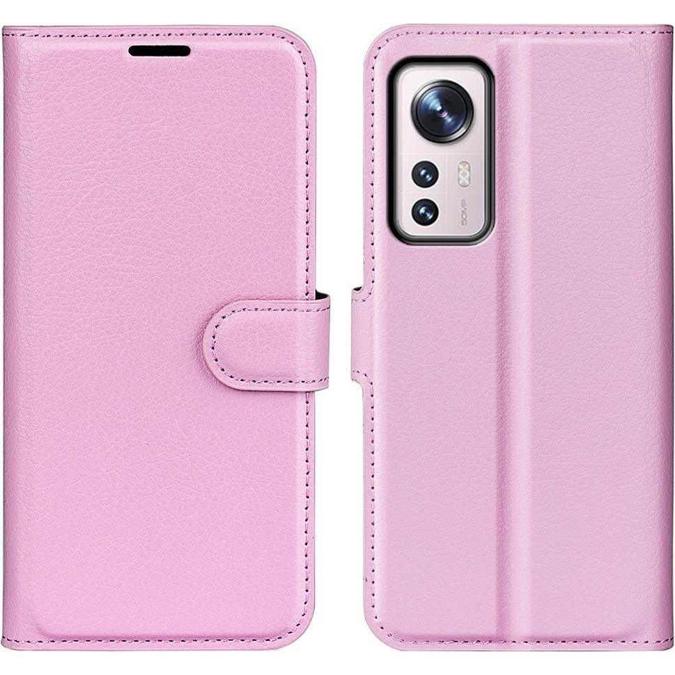 Cover-Discount Xiaomi 12/12X - Leder Etui Hülle rosa (Xiaomi 12X), Smartphone Hülle, Rosa