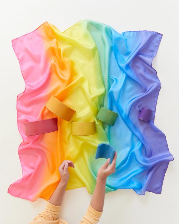 Produktbild Sarah's Silks Seidenspieltuch «Regenbogen»