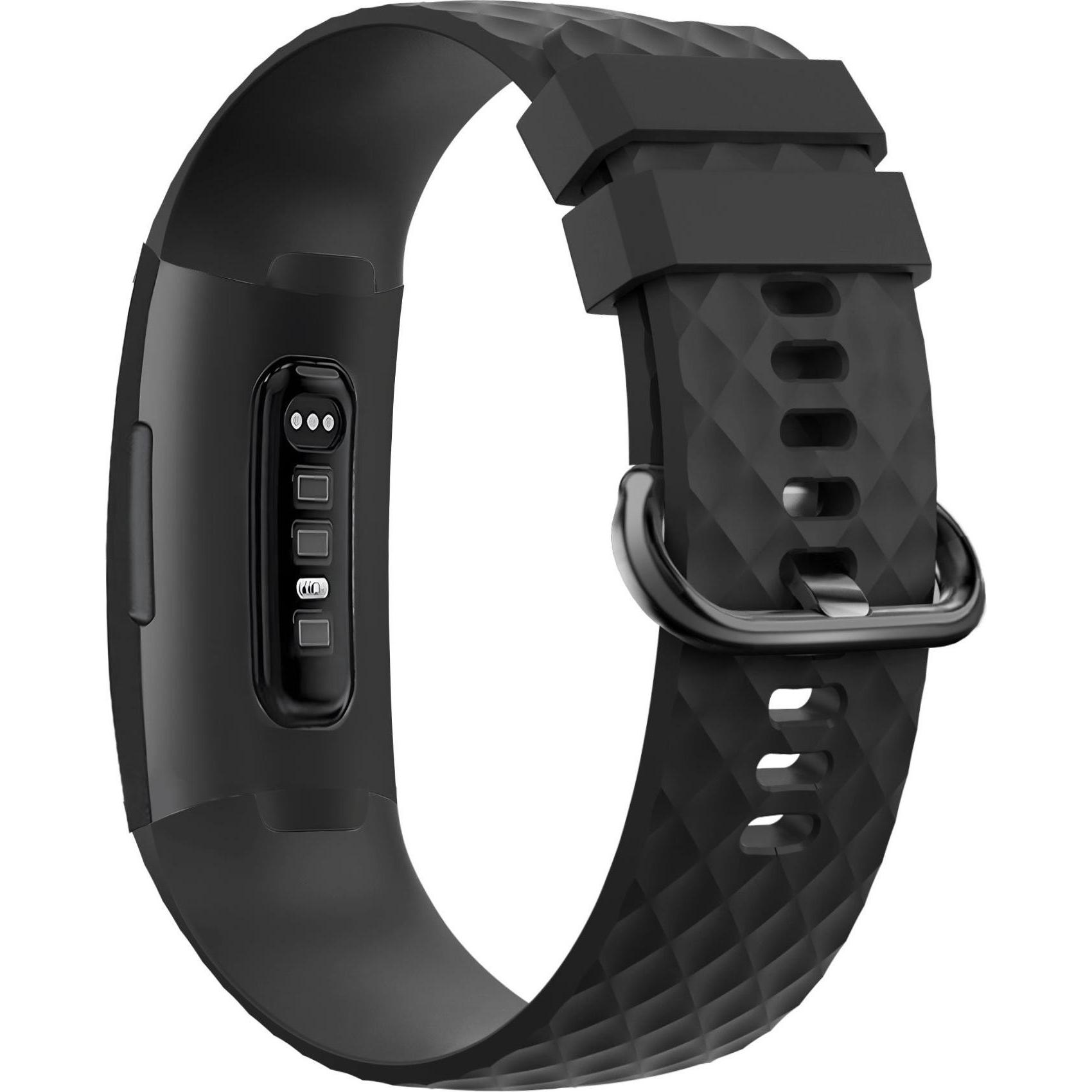Thumbnail - Bandz Silikon Armband (Silikon, Charge 3), Uhrenarmband, Schwarz