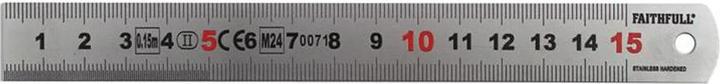 Immagine prodotto Faithfull Messlatte Matt Silver (15 cm, Acciaio)