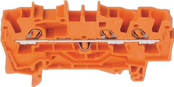 Produktbild Wago DIN-Schienen-Klemmleiste 3x2,5mm2 ora.