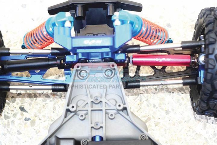 Produktbild GPM stahlachsen mit aluminiumantriebswelle vorn blau trx rustler/hoss 4x4