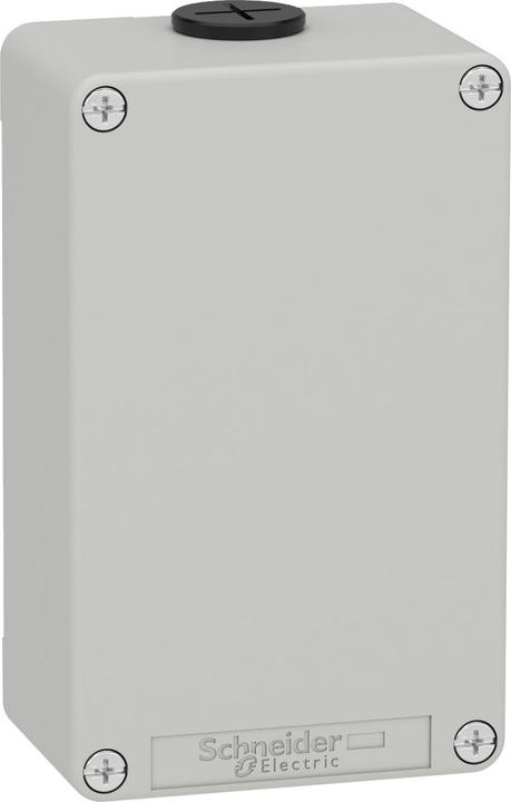 Produktbild Schneider Electric XAPD21 Leergehäuse XAP Metall grau ohne Bohrung - CSA (Gehäuse)