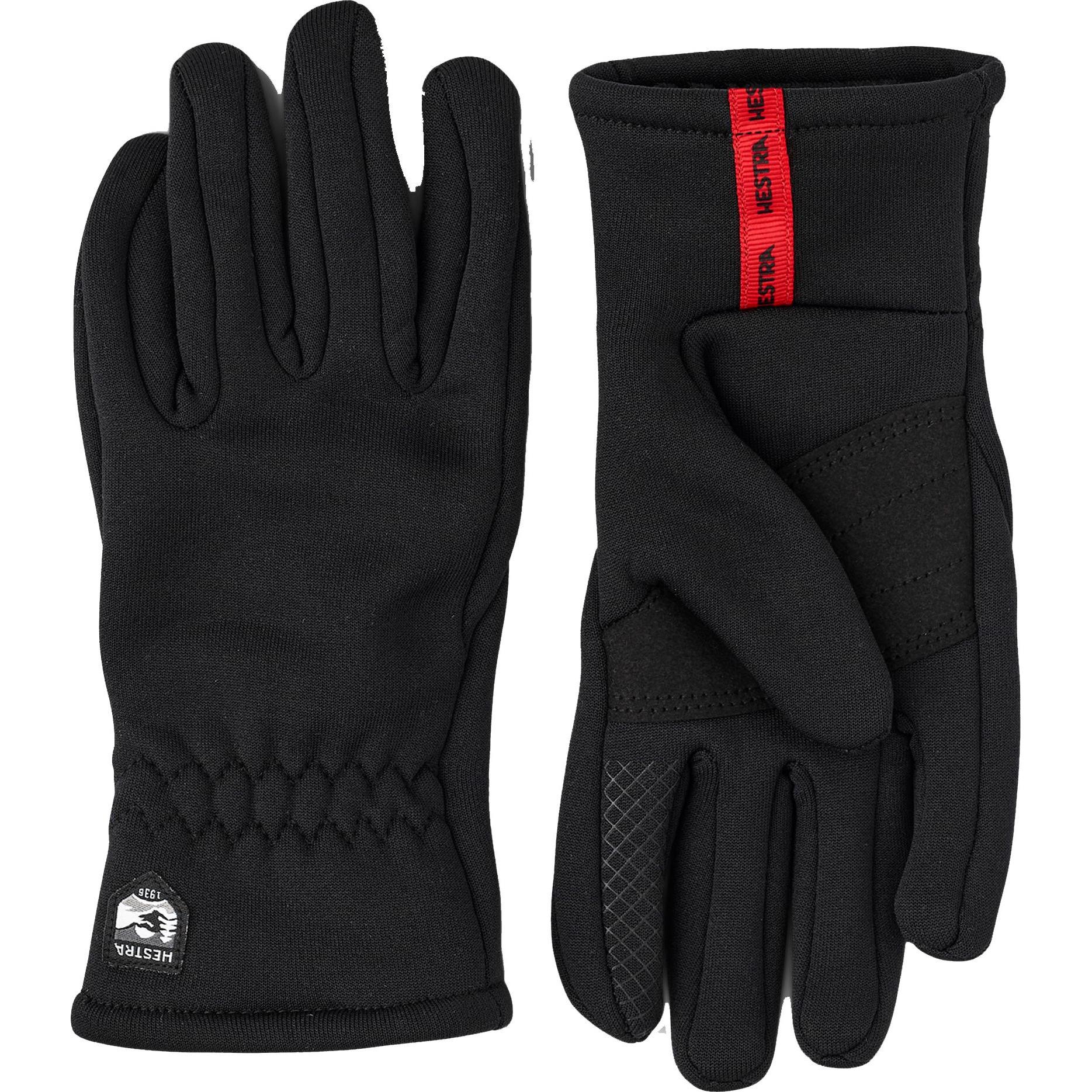 Hestra, Unisex, Handschuhe, Touch Point Fleece Liner, Schwarz, (4)