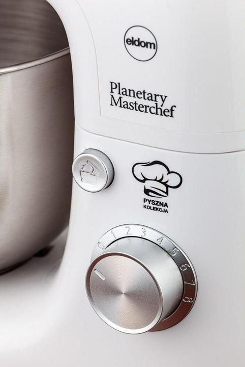Produktbild Eldom Wrk1200 Planet Stand Mixer 800w White (800 W, 5 l)