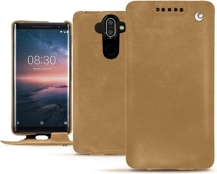 Actual product image Noreve Leather cover vertical (Nokia 8 Sirocco)