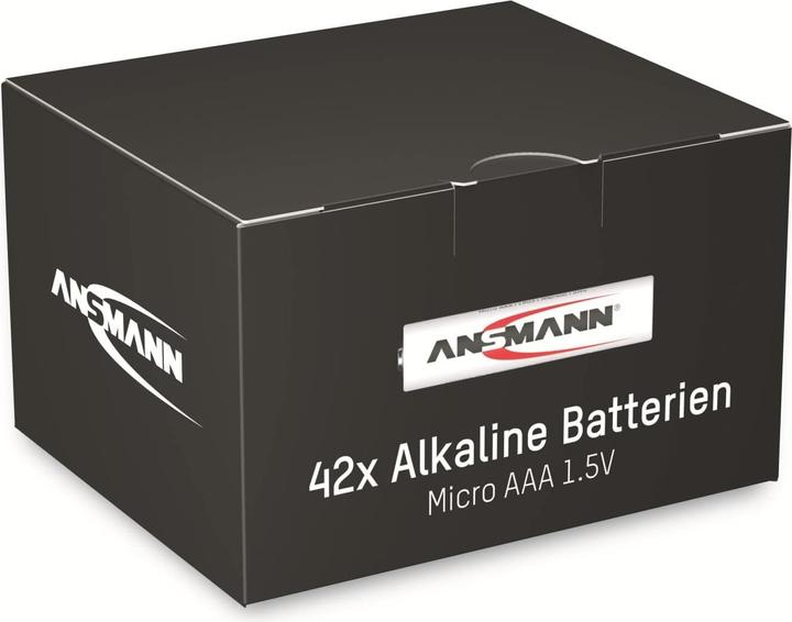 Actual product image Ansmann Micro battery set, alkaline, 42 pieces (42 pcs., AAA / LR03 / Micro / R03 / AM4 / MN2400 / KR03, 1250 mAh)