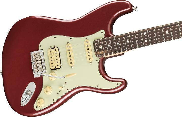 Actual product image Fender American Performer Stratocaster HSS Aubergine RW met tas