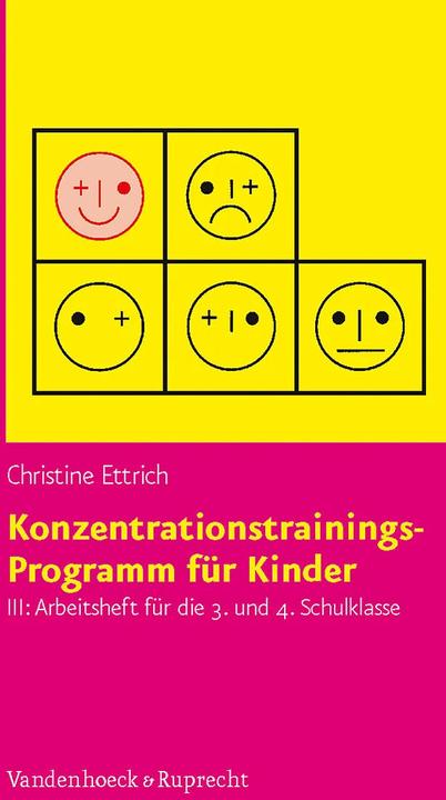 Actual product image Konzentrationstrainings-Programm für Kinder III, 3. und 4. Schulklasse. Arbeitsheft (German, Christine Ettrich, 2007)