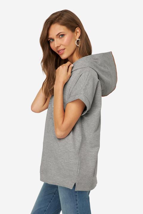 Produktbild Laurasøn Hoodie, ärmellos, Robben-Print, Kapuze, OEKO-TEX (M)