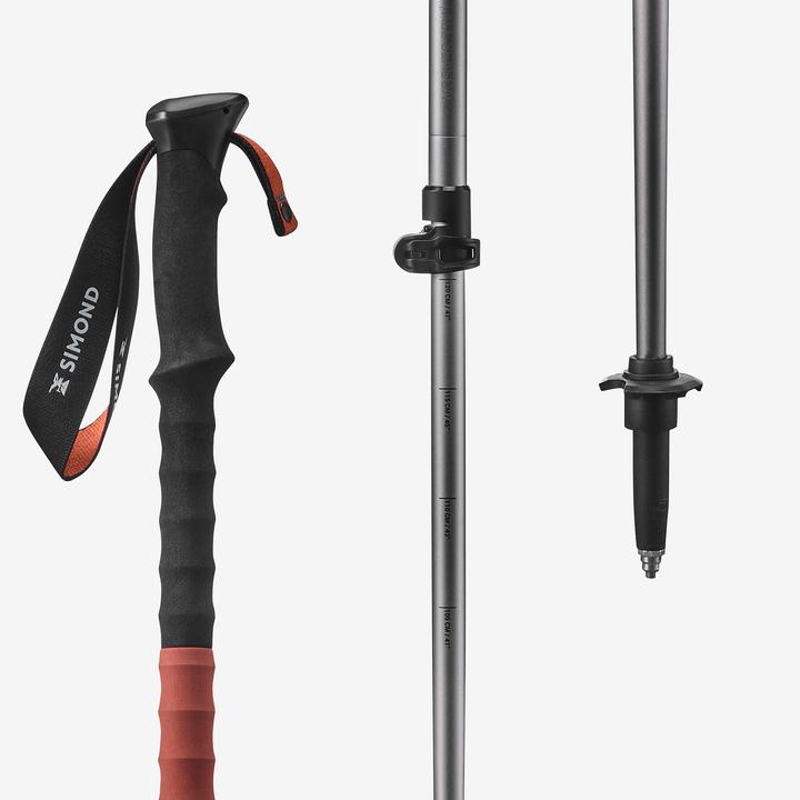 Actual product image Forclaz 1Wanderstock Vier Jahreszeiten Trekking - MT500 All Season 1 Stück braun/schwarz