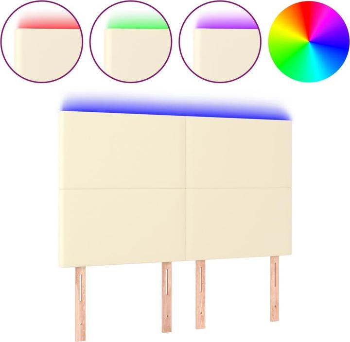 Actual product image vidaXL LED Kopfteil (144 x 5 x 128 cm)