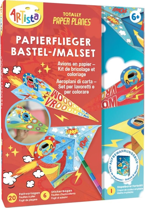 Immagine prodotto Artista Set di aeroplani di carta da dipingere e da costruire