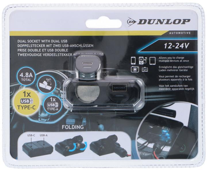 Produktbild Dunlop Socket 2 way USB type A & C