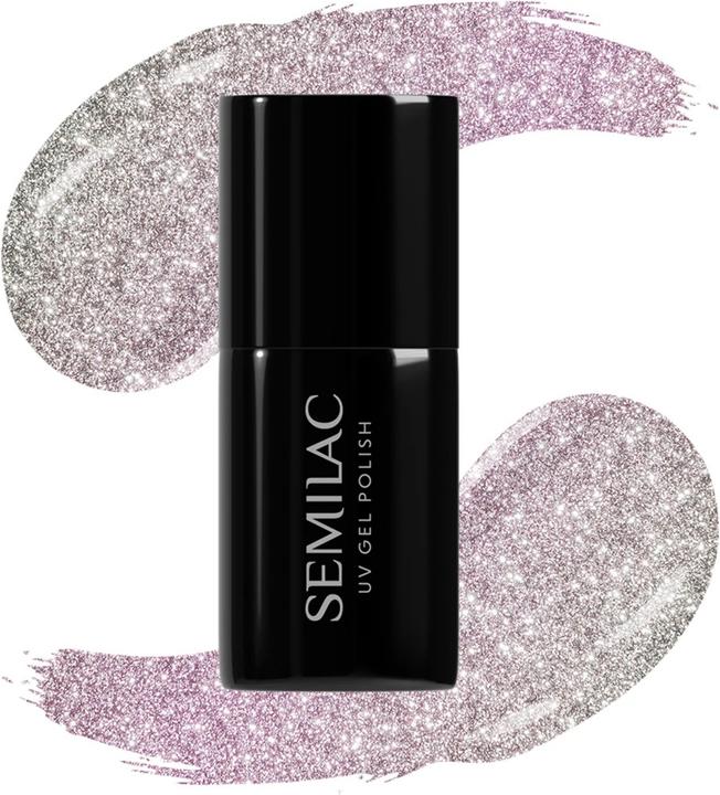 Productafbeelding Semilac UV Nagellak Hybrid 484 De Schattige 7ml (delicaat, subtiele tint roze, Semi-permanente vernis)