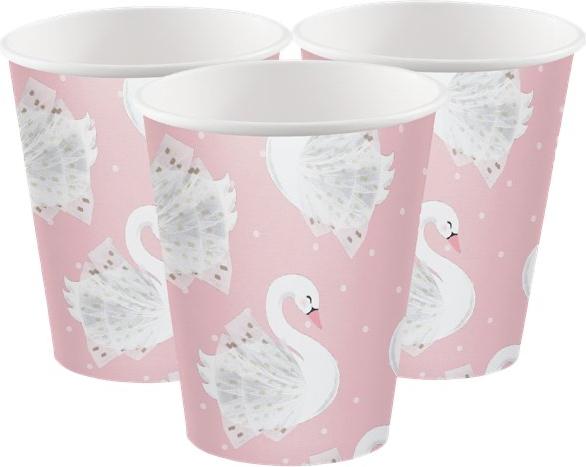 Produktbild Creative Party Gobelets "Cygne Rose" (8x)
