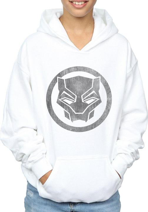 Immagine prodotto Black Panther Distressed Icon Felpa con Cappuccio Ragazzi (152, 158)