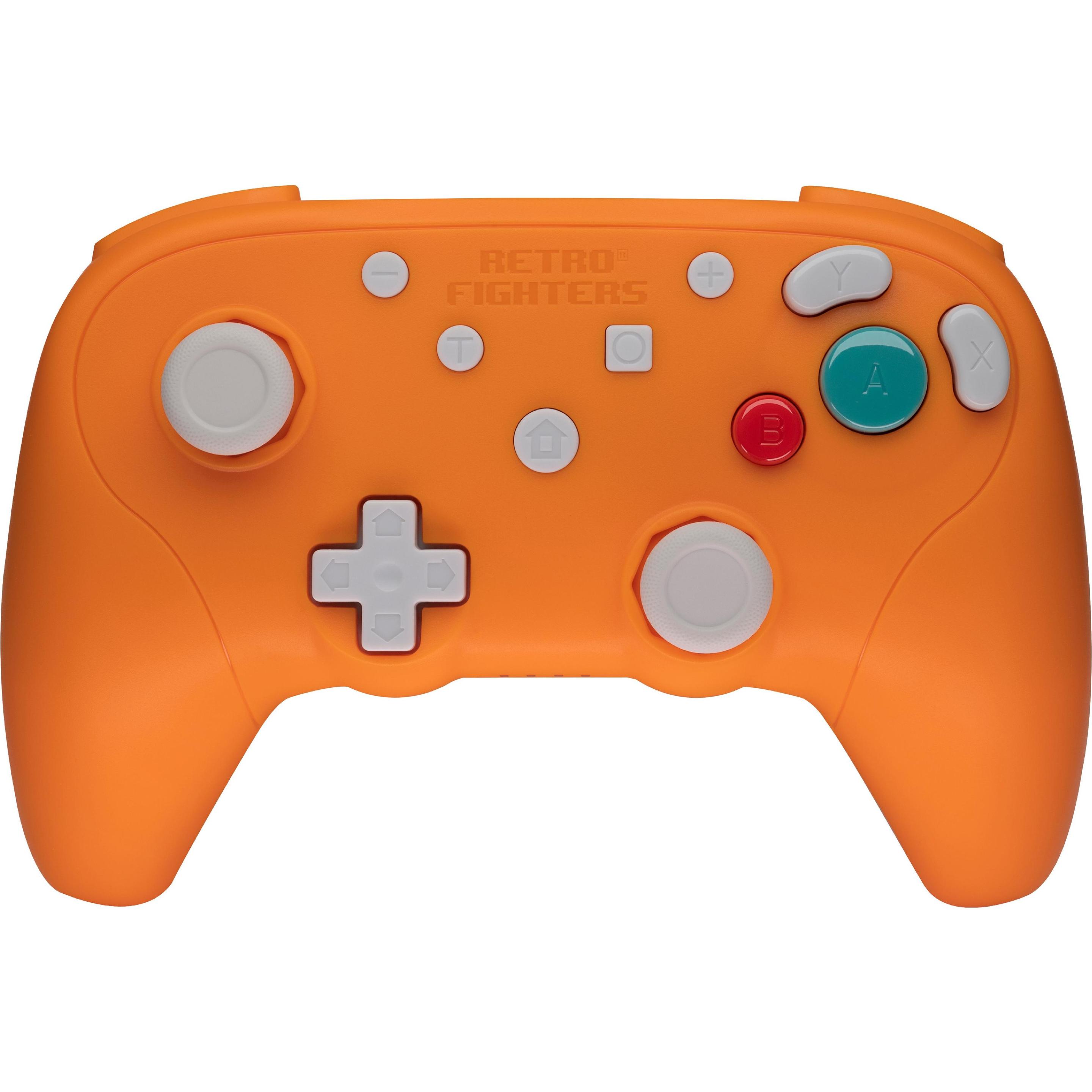 Retro Fighters Retro-Fighters - BattlerGC 2.4G Controller - Orange (Switch, PC), Controller gaming, Arancia