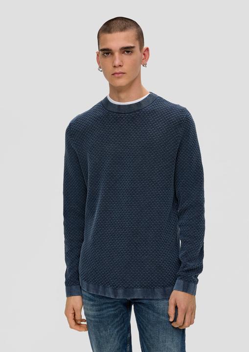Produktbild s.Oliver Strickpullover Strickpullover mit Waschung (XXL)