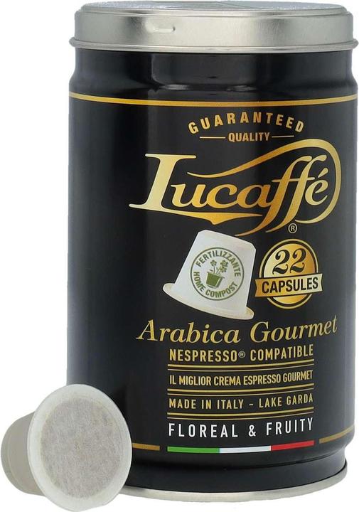 Image du produit Lucaffe Capsules Nespresso Mr. Exclusive 100% Arabica (22 capsules dans une boîte en aluminium) (22 x Port.)