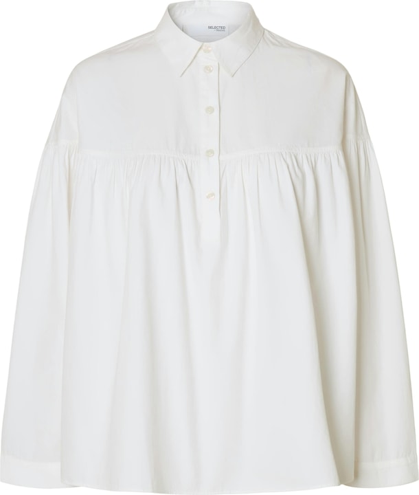 Selected Femme 100% Baumwoll Langarmbluse