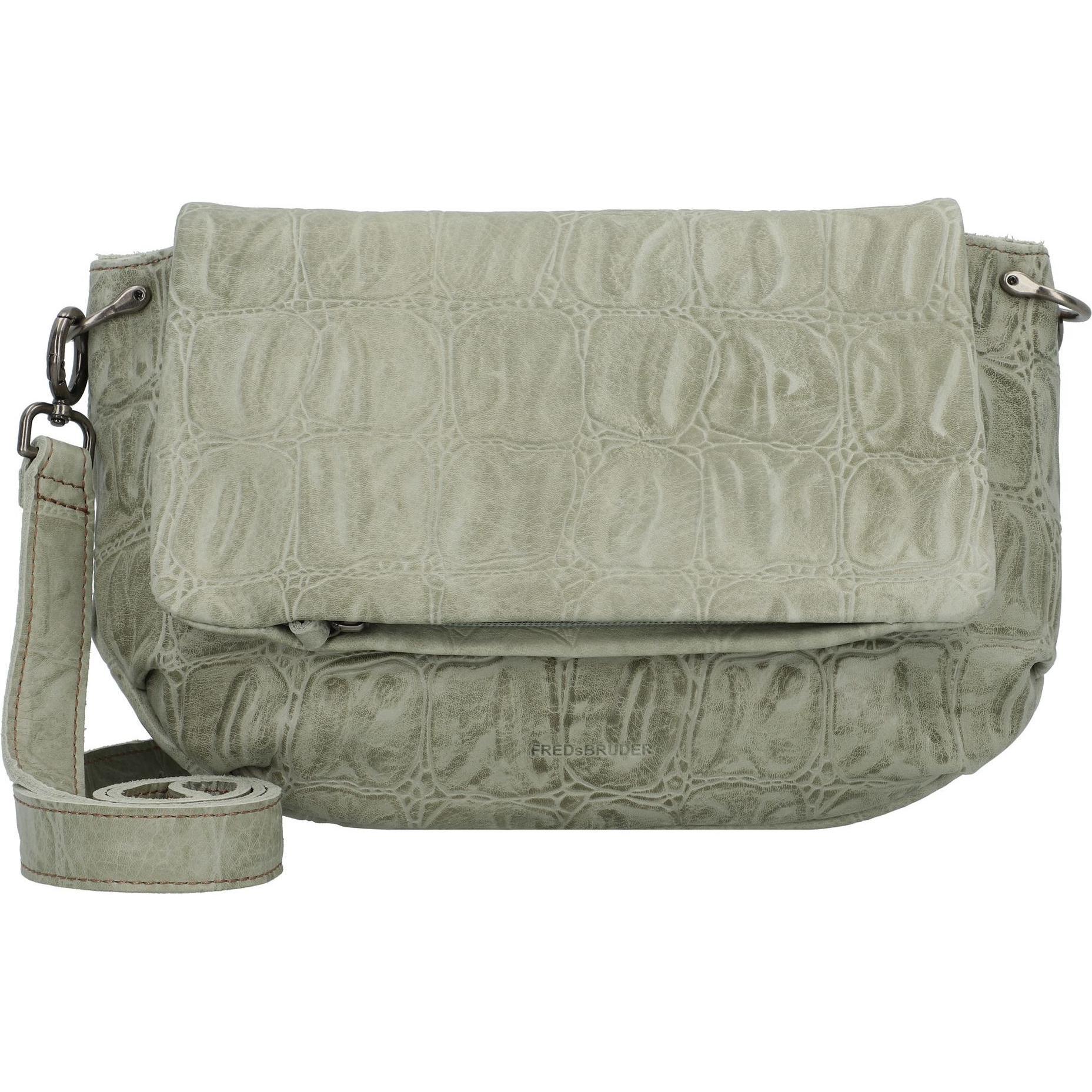 FredsBruder, Handtasche, Crolinchen Umhängetasche M Leder 26 cm, Grün