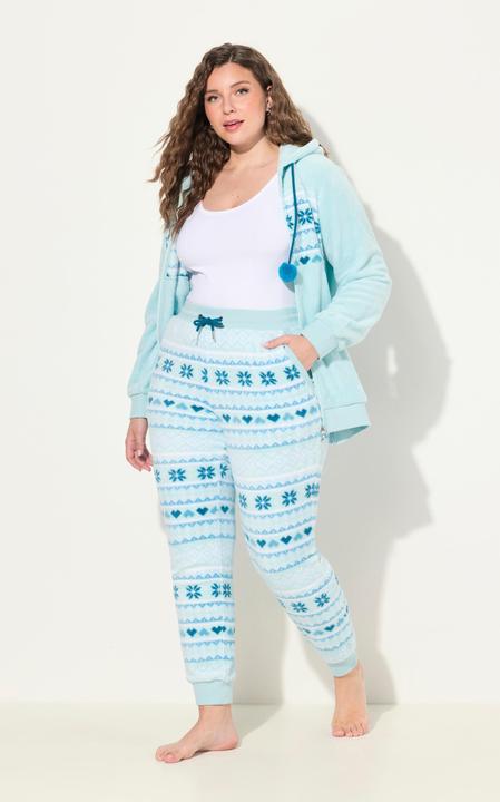 Produktbild Ulla Popken Homewear-Hose, Norwegermuster, Elastikbund, recycelt (58, 60)