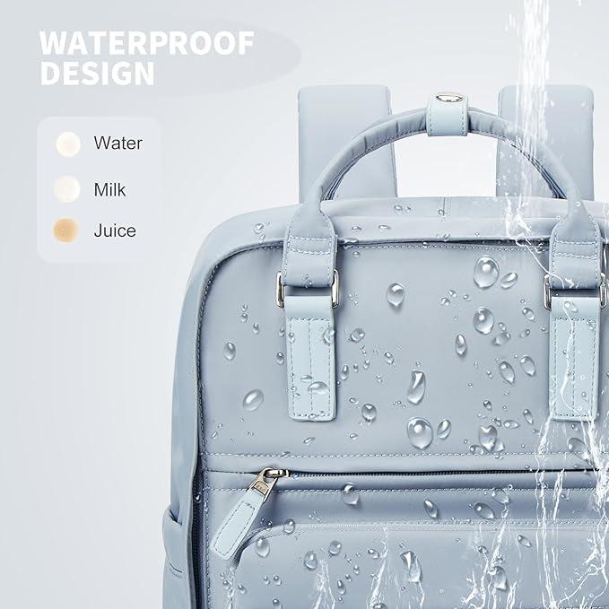 Immagine prodotto Only-Bags.Store Zaino per computer portatile a tinta unita, semplice zaino per la scuola in stile preppy, sport da