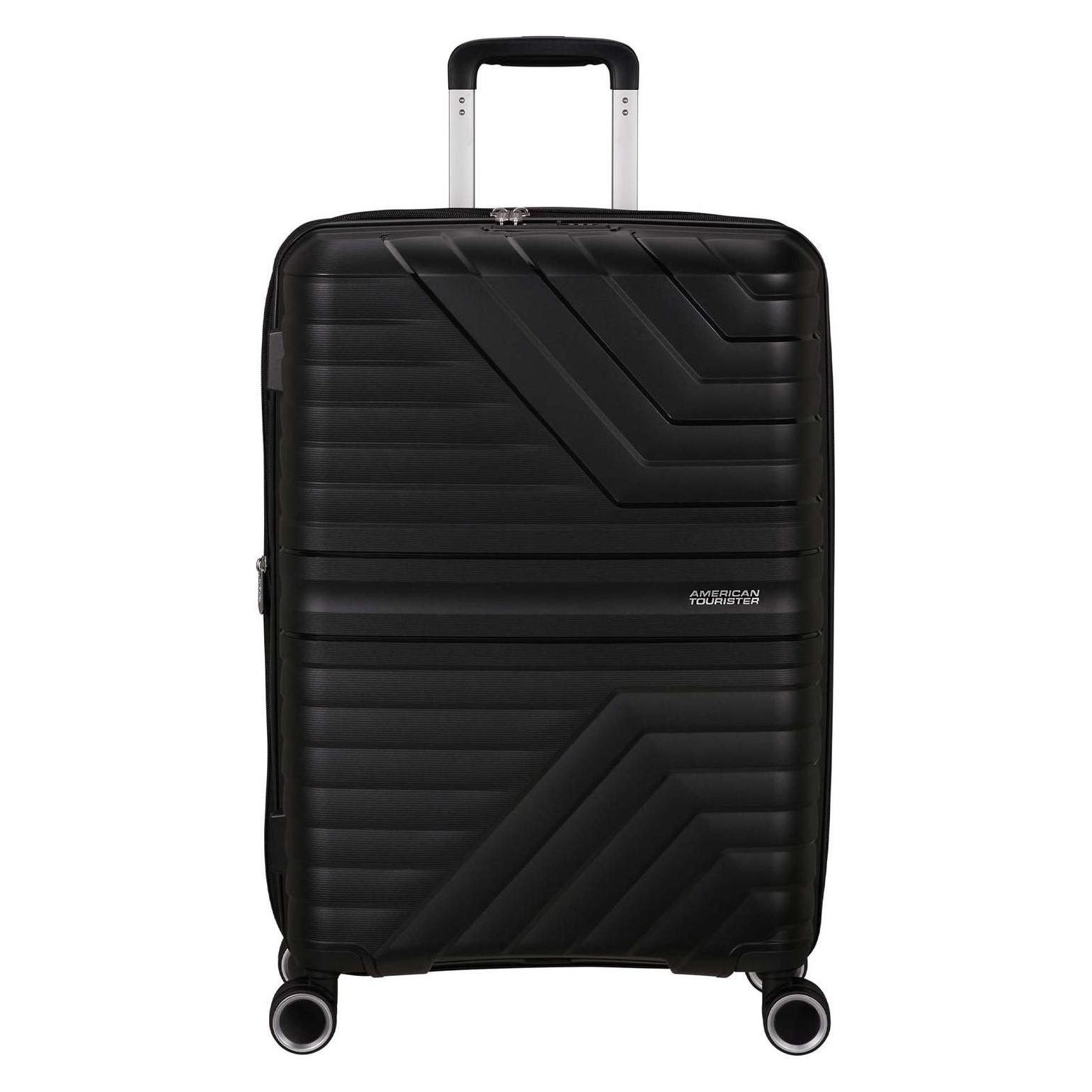 American Tourister, Koffer, Trolley Flytwist Spinner 67, Zwart, (63 l)