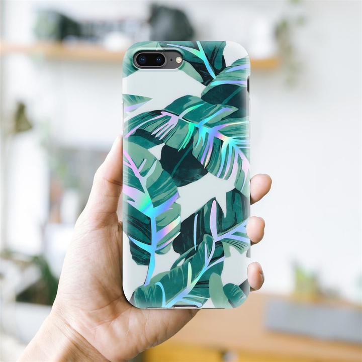 Image du produit Cadorabo Couverture IMD TPU Fleurs & Feuilles colorées (Apple iPhone 7 Plus, Apple iPhone 7s Plus)