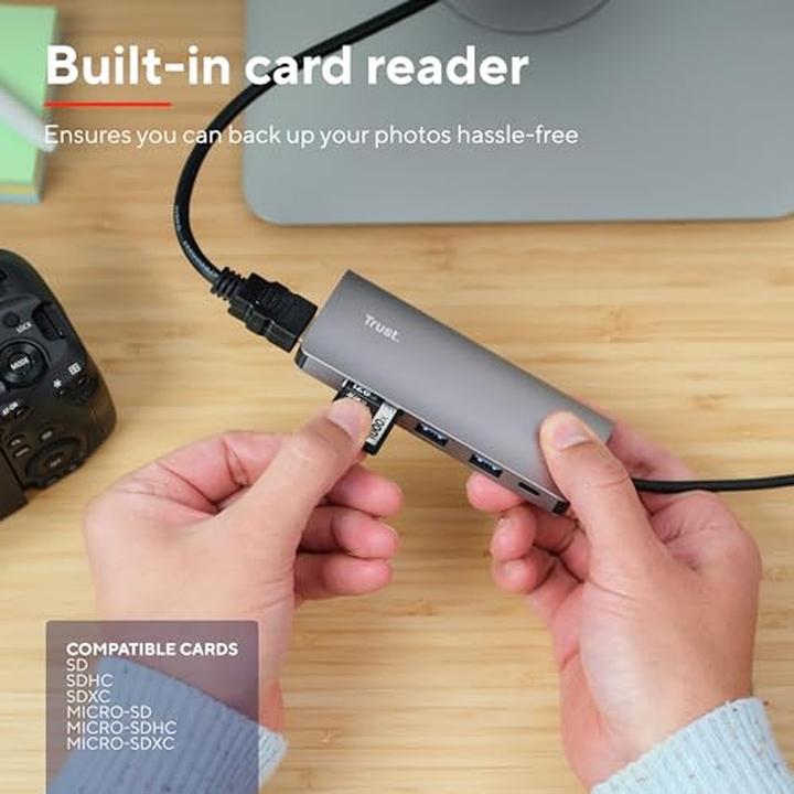 Produktbild Trust Dockingstation Dalyx 7-in-1 USB-C (USB-C, 1 Port)