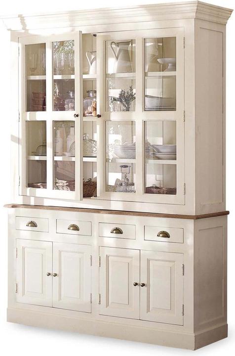 Image du produit Loberon Armoire Morningside blanc antique (150 x 45 x 210 cm)