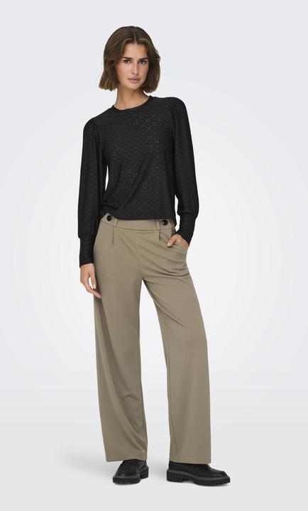 Produktbild JdY Locker geschnitten V-Ausschnitt Voluminöser Armschnitt T-Shirt Top (S)