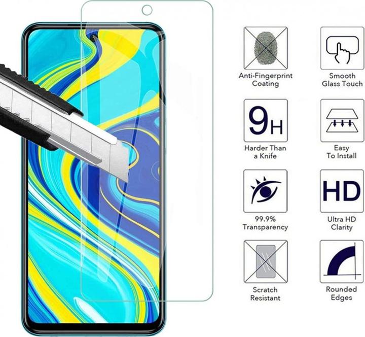 Actual product image Screenguard Xiaomi Redmi Note 9S bulletproof glass protective film Case Friendly Design (1 Piece, Xiaomi Redmi Note 9S)