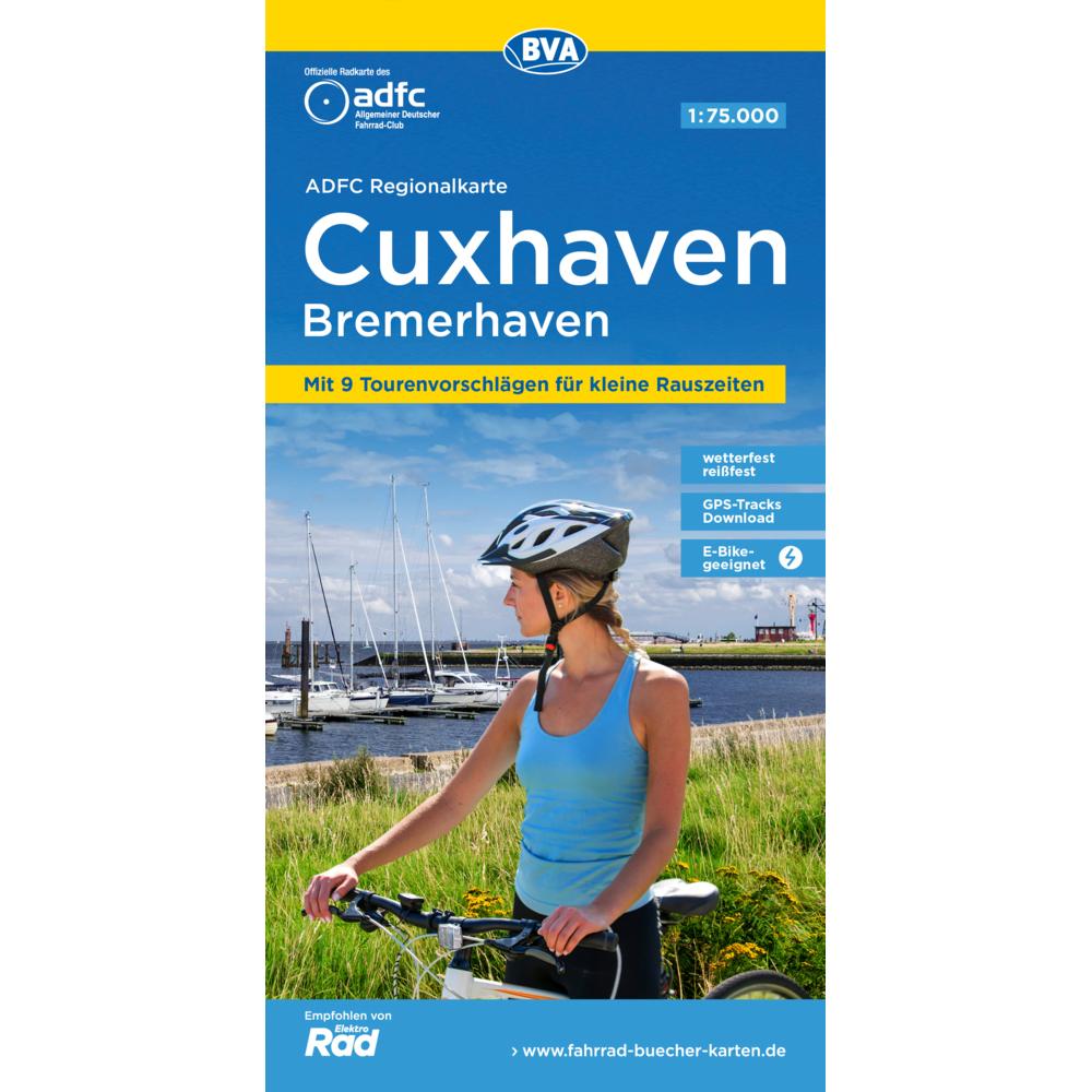 ADFC Regionalkarte Cuxhaven Bremerhaven, Landkarte